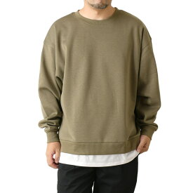 レイヤード スウェット ビッグ トレーナー メンズ ビッグシルエット 裏起毛 無地 スエット 裏フリース くすみカラー ユニセックス 【RQ-331】 送料無料 通販A3