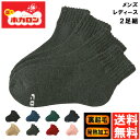 履くホカロン 靴下 メンズ レディース 2P ソックス 厚手 暖かい ショート丈 裏起毛 パイル 発熱加工 冷え性 防寒 冬 紳士 2足組 【2A1-1188】 送料無料 通販A3