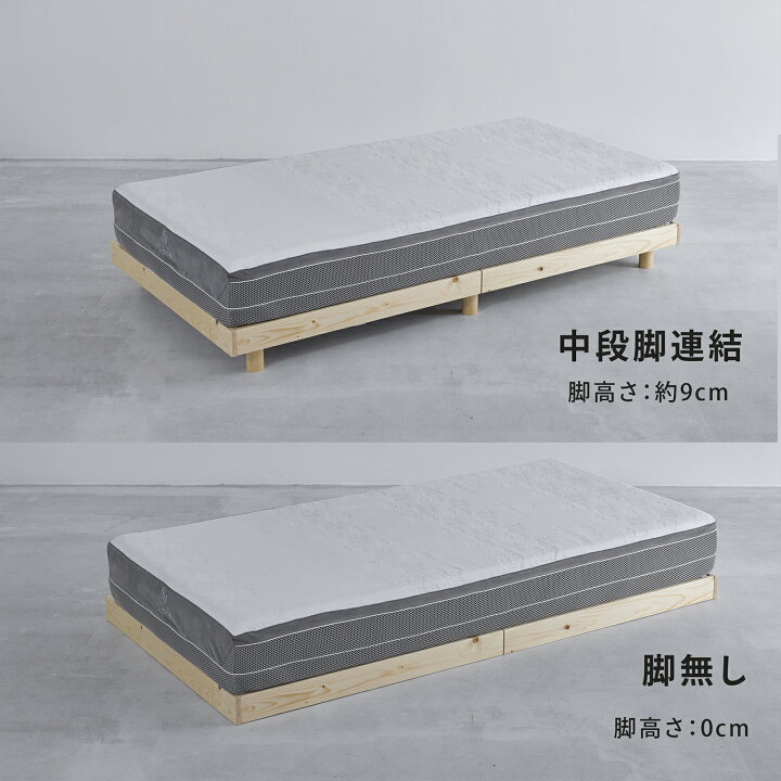 楽天市場】【 送料無料 】Limne ( リムネ ) ベッドフレーム 天然木 