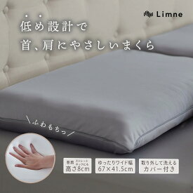 ＼★12/15限定★ クーポン利用で50%オフ！！／【 送料無料 】Limne ( リムネ ) 枕 マクラ 高反発 独自開発 ウレタン 大きめ 低め 柔らかい 睡眠 快眠枕 安眠枕 厚さ10cm(本体8cm) 寝心地 通気性