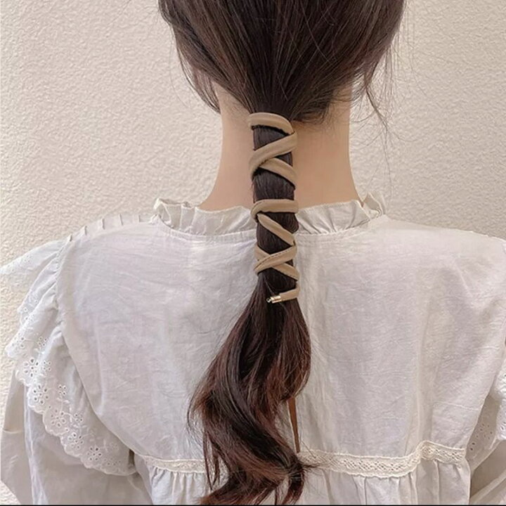 楽天市場 ワイヤーポニー 巻くだけアレンジ ポニーテール ヘアワイヤー レザー調 ワイヤーポニー 巻く ねじねじ ヘアアレンジ ポニー おしゃれ 大人 簡単 ヘアアレンジ ヘアワイヤー ワイヤーポニー Wr 輸入雑貨店 Limpomme