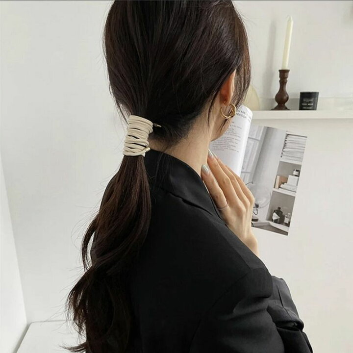 楽天市場 ワイヤーポニー 巻くだけアレンジ ポニーテール ヘアワイヤー レザー調 ワイヤーポニー 巻く ねじねじ ヘアアレンジ ポニー おしゃれ 大人 簡単 ヘアアレンジ ヘアワイヤー ワイヤーポニー 輸入雑貨店 Limpomme
