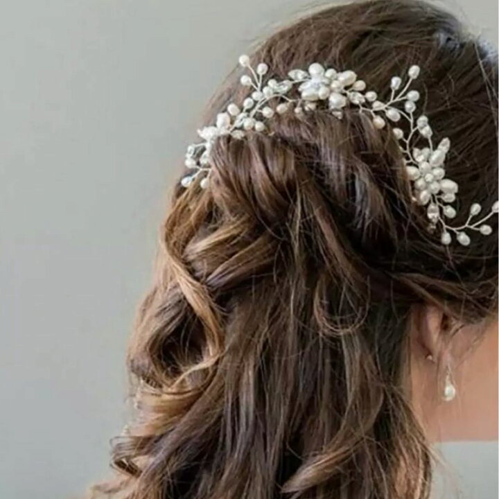 楽天市場】◇ 3本セット ◇ ヘアアクセサリー 結婚式 新婦 花嫁 ゲスト 