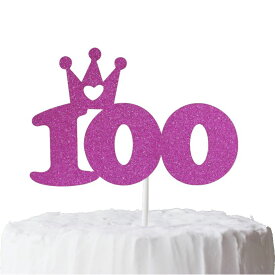 100days お祝い用 ケーキトッパー 紙製 誕生日 お祝い ベビー 新生児 赤ちゃん お食い初め 100 100日 100日目 ケーキ デコレーション お祝い 紙製TP-100-
