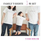 ＼ 名入れ ／　ファミリー Tシャツ 3枚セット ssdot 家族 お揃い tシャツ 半袖 撮影 家族写真 マタニティフォト 妊娠報告 Tシャツ 名前 名前入り Tシャツ 誕生日 プレゼント オリジナル ギフト 出産祝い LD ファブリック製品