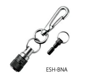 アルミキーアダプターセット（黒) ESH-BKNA (トップ工業2023M) 六角シャンク以外の鍵や小物を、携帯用ソケットホルダーに収納(4975180934000)
