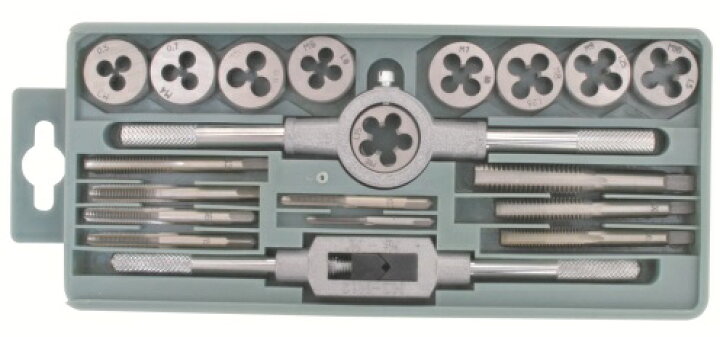 楽天市場】タップダイスセット メートルネジ（M）20PC LT-20C ライト  