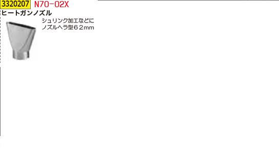 ヒートガンノズル　 N70-02X 【REX vol.33】
