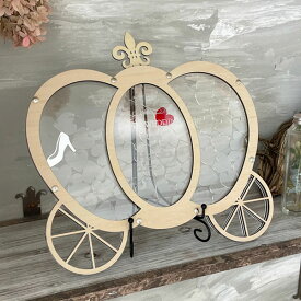 ウェディングドロップス キャリッジ 木製 アクリル 結婚式 披露宴 馬車 ウェルカムボード 名入れ 1個