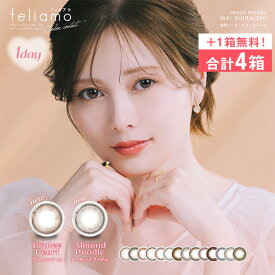 【+1箱無料！】3箱 フェリアモ 10枚入り PIA カラコン カラーコンタクト 1day ワンデー 1日使い捨て 度あり ナチュラル カラーコンタクトレンズ 14.5 14.2 白石麻衣
