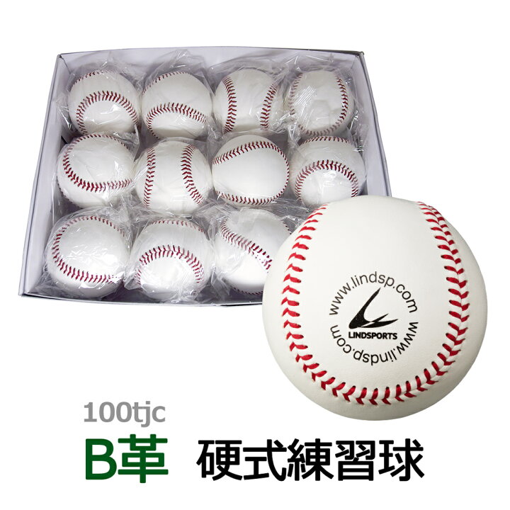 楽天市場】硬式野球 練習試合球 1ダース 12球入 B革 練習用ボール 