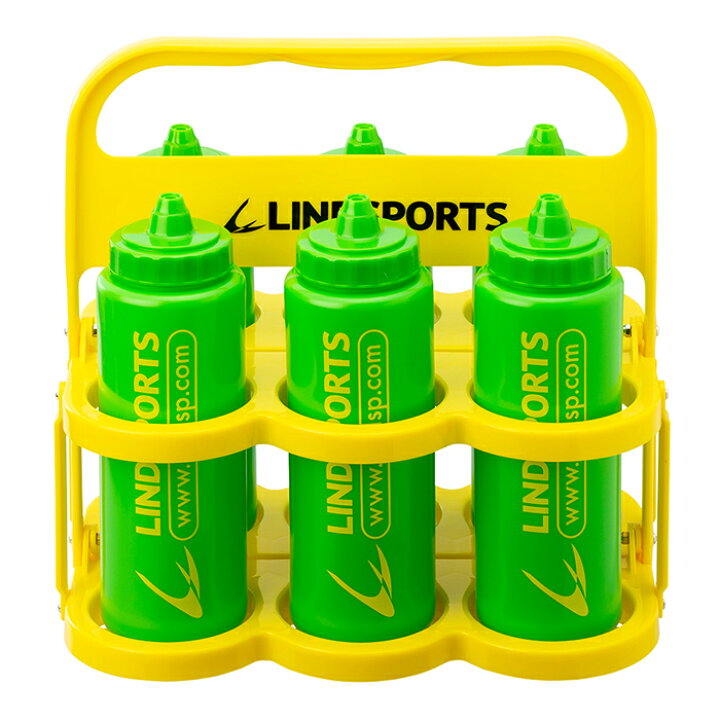 スクイズボトル 1000ml 6本とキャリーのセット LINDSPORTS リンドスポーツ スポーツ用品のリンドスポーツ