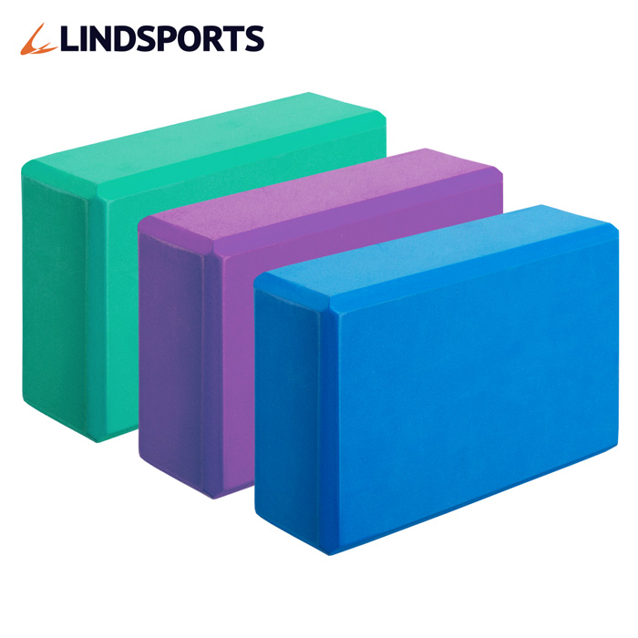ヨガのポーズの補助に利用してください ヨガブロック 大人気 ブルー 低価格 リンドスポーツ LINDSPORTS