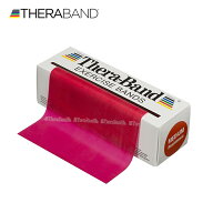 セラバンド TheraBand 合計5.5m(6ヤード) 赤 レッド ミディアム トレーニングチューブ LINDSPORTS リンド…