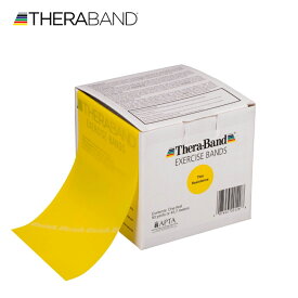 ★限定ポイント2倍★セラバンド TheraBand 1巻き 約45.7m (50ヤード) 黄色 イエロー ライト トレーニングチューブ エクササイズバンド ゴムバンド 筋トレ トレーニング 体幹 肩甲骨 インナーマッスル ストレッチ 自宅 高齢者 リハビリ 送料無料