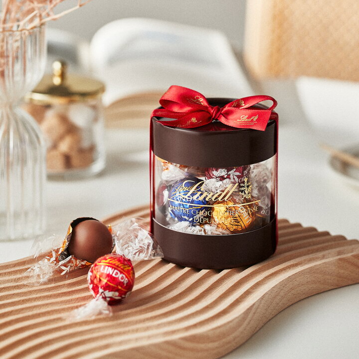 楽天市場 リンツ Lindt チョコレート リンドール ギフトボックス 6種12個入 ショッピングバッグ付き クリスマス お歳暮 プレゼント ギフト スイーツ お菓子 チョコ 詰め合わせ 個包装 プチギフト 可愛い おしゃれ 洋菓子 リンツチョコ 手土産 誕生日 内祝い お返し