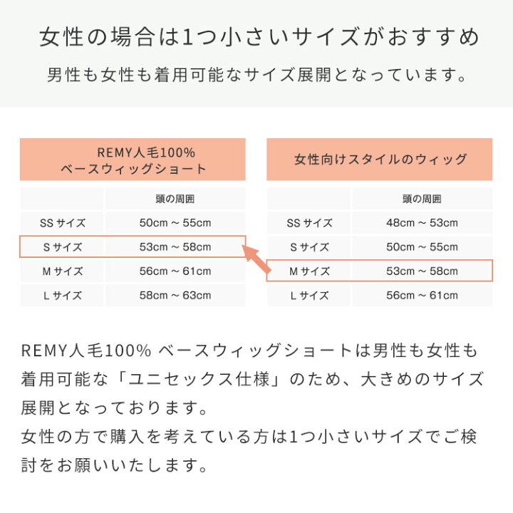 楽天市場】「REMY人毛100%ベースウィッグショート」 ウィッグ 人毛 