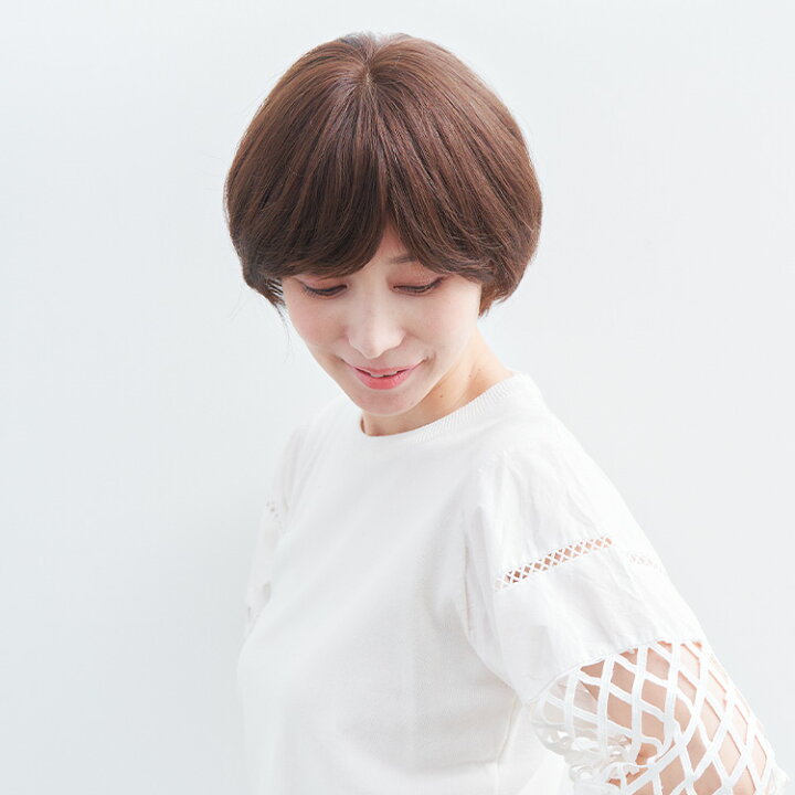 楽天市場】「天使のニュアンスショート 人毛100％」 ウィッグ 医療用 