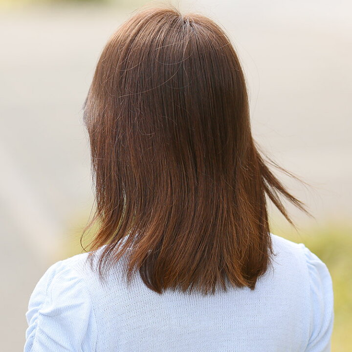楽天市場】ウィッグ トップカバー 前髪 自然 人毛MIX 「総手植えトップ 