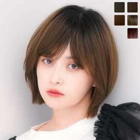 ウィッグ ショート 「リアショート」 ショートボブ ボブ フリーサイズ ウイッグ フルウィッグ 自然 かつら バレない おしゃれ ストレート 女性 レディース wig 黒髪 薄毛 人気 つむじ バレない 普段使い 抗がん剤 脱毛 LINEASTORIA リネアストリア 送料無料