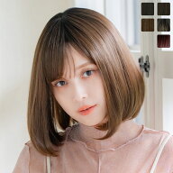 「カジュアルボブ」 ウィッグ ミディアム ボブ Mサイズ フルウィッグ 医療用 自然 かつら ハイトーン お…