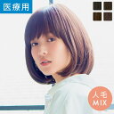 【14%OFFセール開催中！7/16（水）11：59まで】ウィッグ ミディアム セミロング 人毛MIX Sサイズ Mサイズ 「約束のボ…