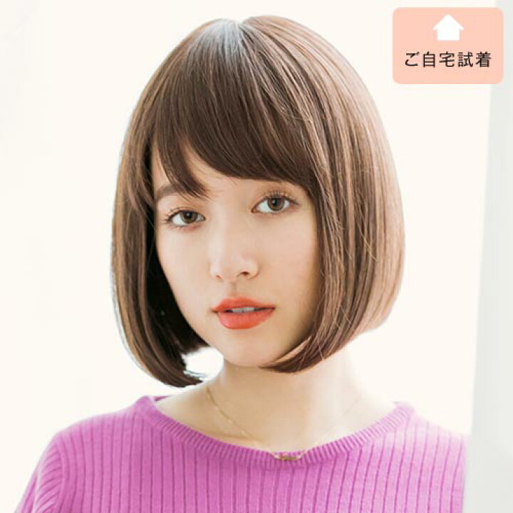 楽天市場】【ご自宅試着】天使のボブ人毛MIX_ : リネアストリア ウィッグ