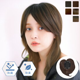 【抗菌・防臭加工付きだから衛生的】部分ウィッグ つむじ付き 「ヘアピースワイド ナチュラルカール」 前髪ウィッグ 白髪隠し 頭頂部 自然 バレない ヘアピース 女性用 円形脱毛症 ウィッグ ウイッグ 部分かつら 医療用 付け毛 リネアストリア LINEASTORIA