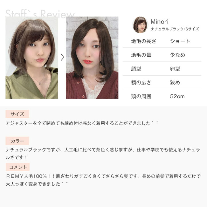 楽天市場】「REMY人毛100% ラフボブ」 ウィッグ 医療用ウィッグ REMY  