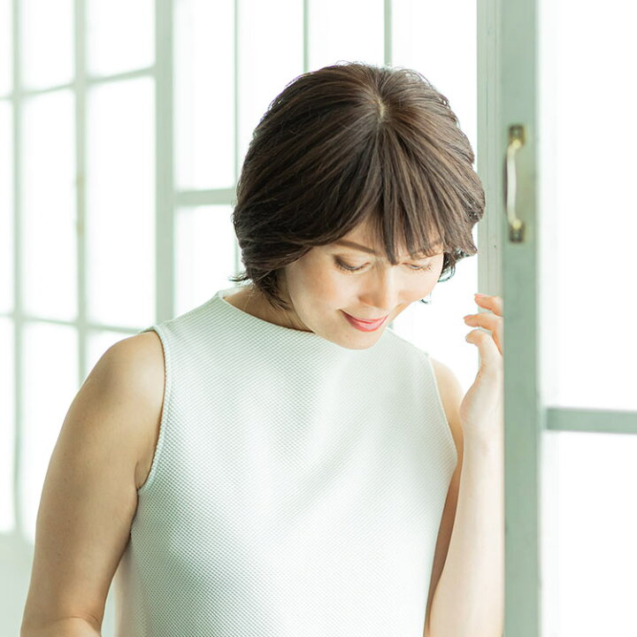 楽天市場】「レイショート 人毛MIX」 ウィッグ 医療用ウィッグ  