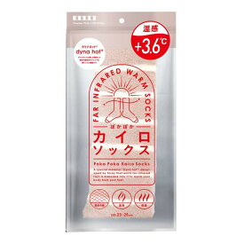 [カイロソックス] 靴下 ソックス 柄3(パウダーピンク×オフホワイト)