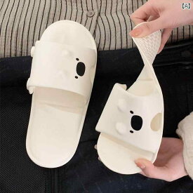 カップル 夏 かわいい クマ サンダル ホテル ビジネス 旅行 ポータブル 折りたたみ式 スリッパ メンズ レディース用 ルームシューズ インテリア リビング