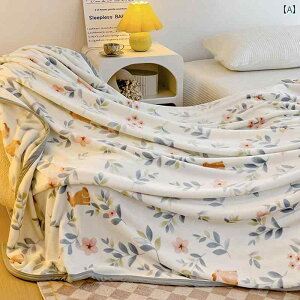 ミルク ベルベット ブランケット 昼寝 オフィス エアコン ブランケット カバー コ ーラル ソファ ベッド用 夏用