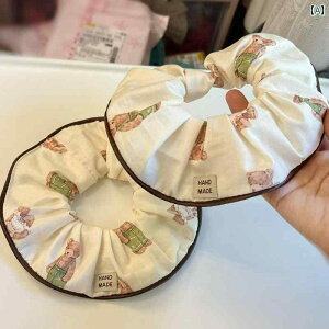 秋 レトロ クマ ペット首輪 汚れ防止 スカーフ 猫 犬 エリザベスカラー フリル ベージュ かわいい おしゃれ スタイ ドッグ