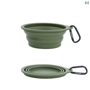 ペット 折りたたみ ボウル 犬用 ウォーター ポータブル 小型 中型 大型 ユニバーサル.可愛いカラフルカラー.オシャレ