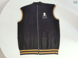 ゴルフ メンズ ベスト 秋冬 防水 暖かい ワークウェア スタイル スポーツ 保温性 スポーティー ファッションアイテム ブラック グレー