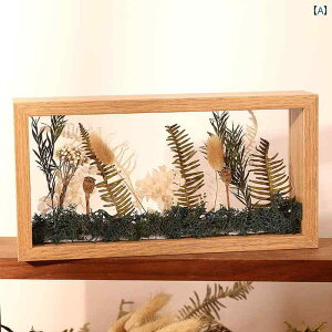 ドライフラワー フォトフレーム DIY 手作り 永遠の 花 バラ 保存 額縁 立体 両面 ディスプレイ ボックス テーブル ギフト