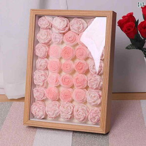 厚手 ドライフラワー フォトフレーム DIY 額縁 立体 標本 フレーム 取り付け 収納 ティッシュ ローズ フラワーテーブル