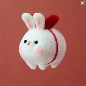 ウール フェルトで 楽しく DIY 素材 詰め込んだ 手作り 新年の 贈り物 時間 過ごす の 車 吊り下げ 犬 ウサギ 人形.シンプルスタイル