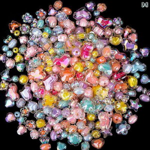 電気 メッキ ビーズ 手作り DIY 材料 ルース 子供用 ブレスレット かわいい ジュエリーアクセサリー.カラフルカラーオシャレ