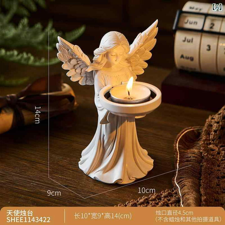 楽天市場】レトロ 天使の 燭台 豪華 ライト ニッチ 装飾 品 撮影 