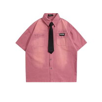 デニムシャツ メンズ カラーピンク トップス メンズファッション の通販
