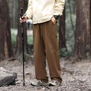 パンツ メンズ アウトドア 防水 登山パンツ 春秋 伸縮性 テーパード カーゴパンツ ストレートパンツ ブラック アーミーグリーン コーヒー色 オフホワイト
