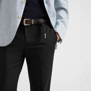 メンズ 9分丈パンツ コットン 織り生地 カジュアルパンツ 薄手 無地 ストレート 春秋 男性用 ボトムス 普段使い