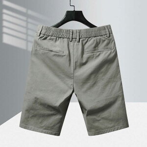 ズボン メンズ 綿混紡 ストレッチ ハーフパンツ 短パン ショートパンツ イージーパンツ ウエストゴム 5分丈 直筒 薄手 涼しい 無地 カジュアル 普段使い アウトドア 春夏