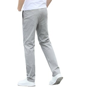 カジュアルパンツ メンズ 男性用 ズボン コットン 大きいサイズ ゆったり ストレート 厚手 オールシーズン 普段使い 部屋着 リラックス ウェア ボトムス スラックス グレー カーキ 黒 青