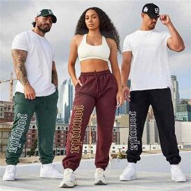 パンツ 男性用 スウェットパンツ コットン 刺繍 秋冬 スポーツ ウェア 運動着 部屋着 カフェ色 ワインレッド グレー カーキ グリーン