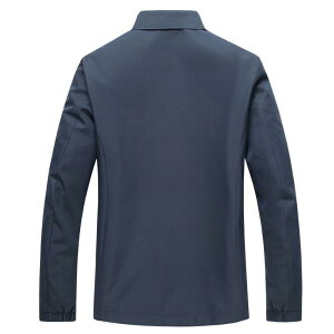 ジャケット メンズ 男性用 アウター 紳士服 ブルゾン ジャンパー ポリエステル 無地 長袖 秋物 秋冬 あたたかい 40代 50代 ビジネスカジュアル ブルー系