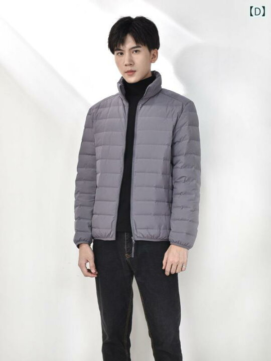 楽天市場】羽絨服 メンズ 男性用 ライトダウン ショート丈 シームレス 