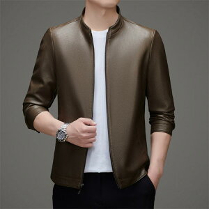 ジャケット メンズ PUレザー 春秋 ライダースジャケット スタンドカラー ビジネス カジュアル 大きいサイズ ブラック 黒 ブラウン 茶色